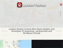Tablet Screenshot of landon-homes.net